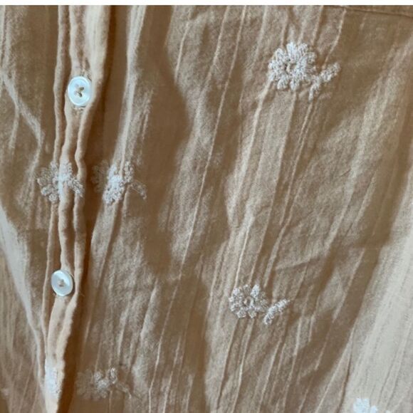 Anthropologie Mermaid Label Cream Shoreward Beach Dress - Picture 8 of 10